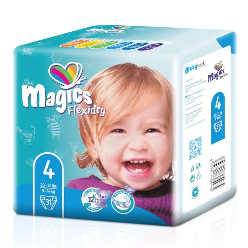 MAGICS FLEXIDRY MAXI 4 GYERMEK PELENKA (9-14 KG) 31 DB-OS