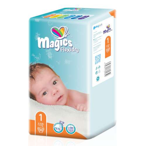 MAGICS FLEXIDRY NEWBORN 1 GYERMEK PELENKA (2-5 KG) 50 DB-OS